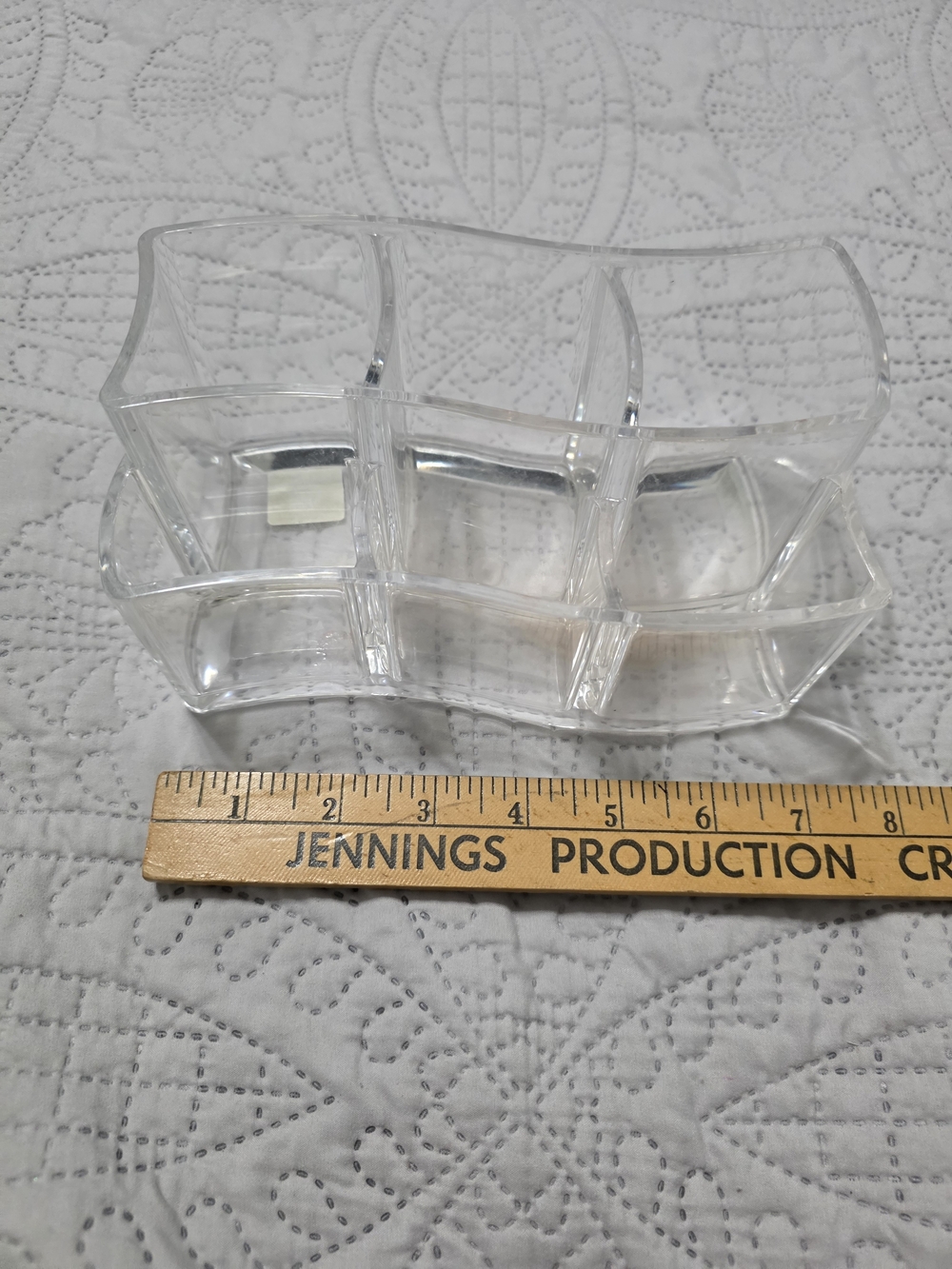 Clear Acrylic 6-Compartment Organizer